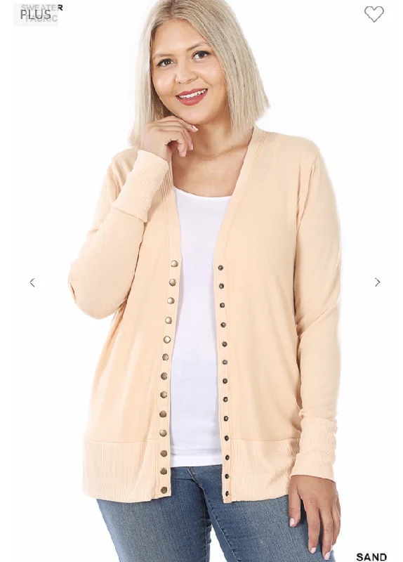 Crazy Deals Snap Button Cardigan - 2 Colors