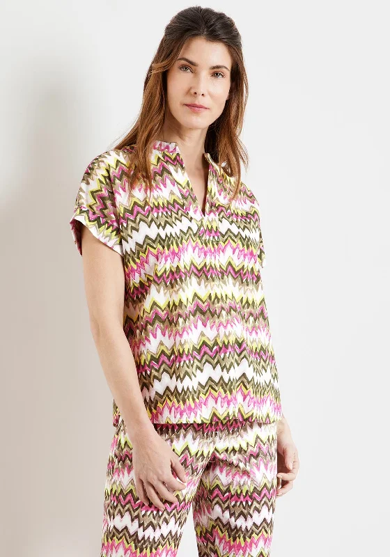 Weekend Deals to Brighten Your Day Gerry Weber Zig Zag Print Tunic Top, Multi