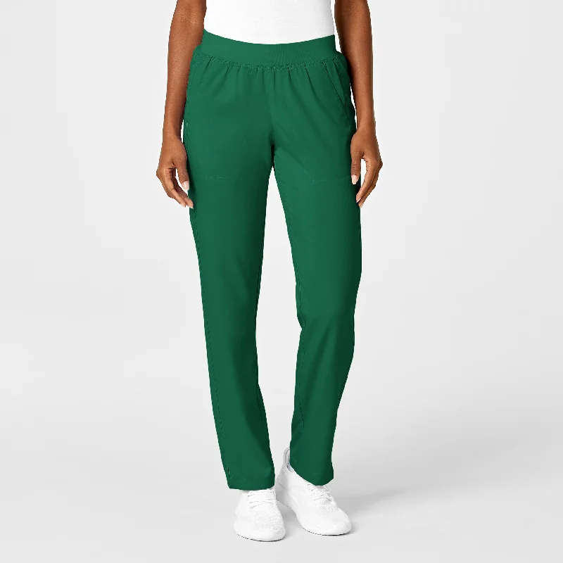 Limited Supply PRO Women's Knit Waist Cargo Scrub Pant - Hunter