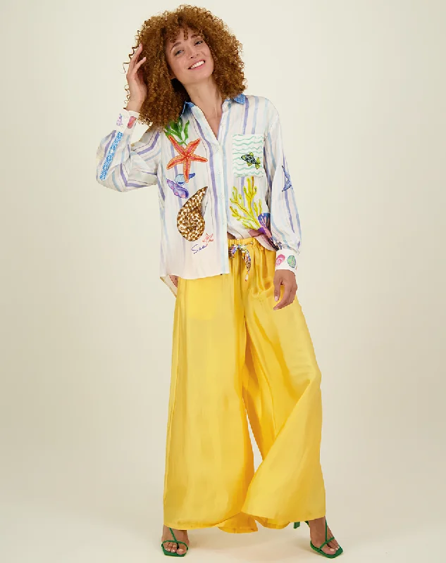 Weekend Specials to Celebrate Annie Yellow Wide Leg Pants