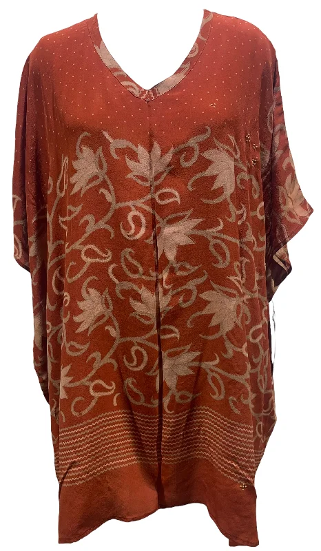 Hurry In PRC5422 Avatar Pure Silk Short Kaftan Tunic