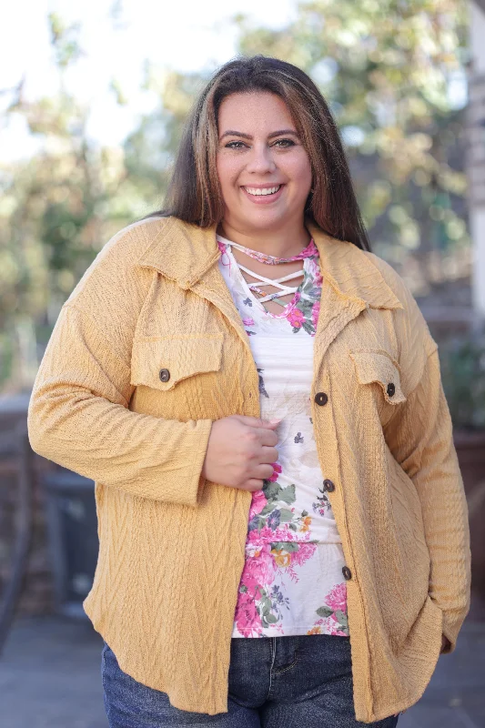 Half Price Golden Memories Knit Shacket