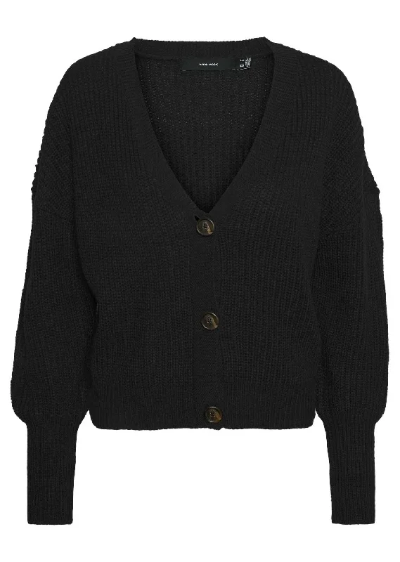 Weekend Specials to Love Lea Button Knit Cardigan in Black