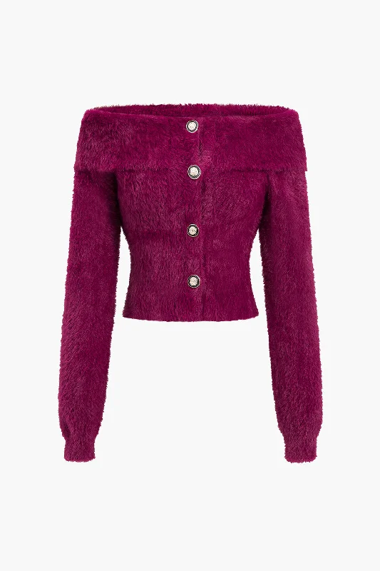 Stock Up and Save Sweater Off Shoulder Long-Sleeve Top