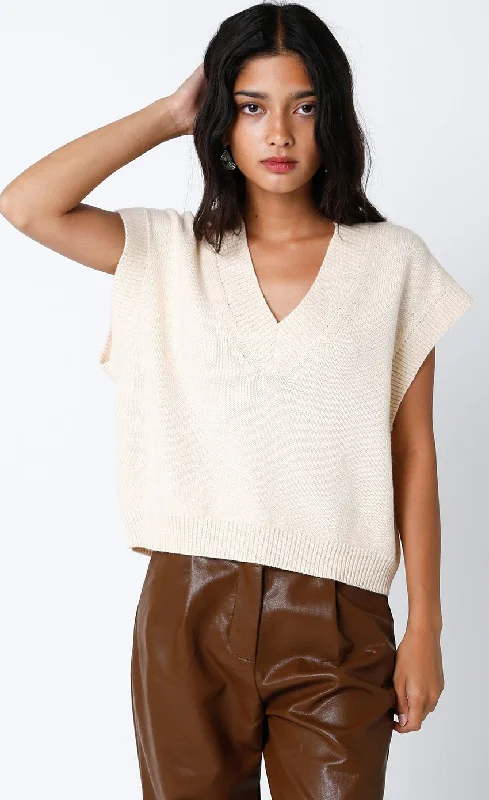 Crazy Deal Vneck Boxy Sweater Vest