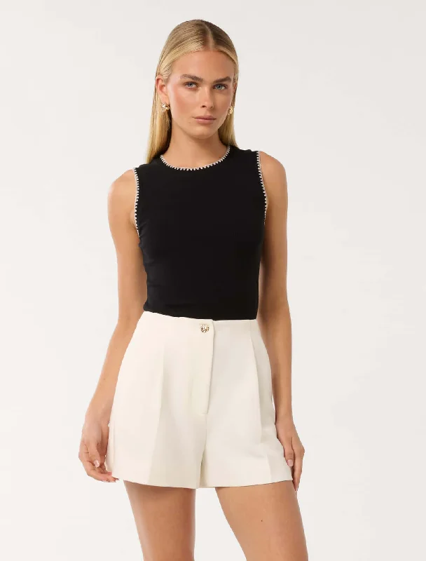 Today Only Eliana Stitch Detail Tank Top