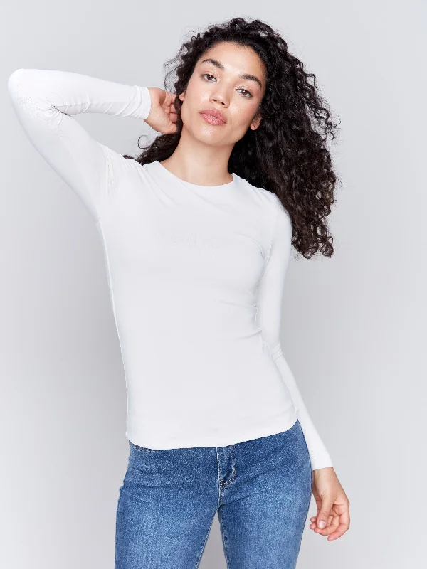 Early Access Long Sleeve Super Stretch Top - Natural