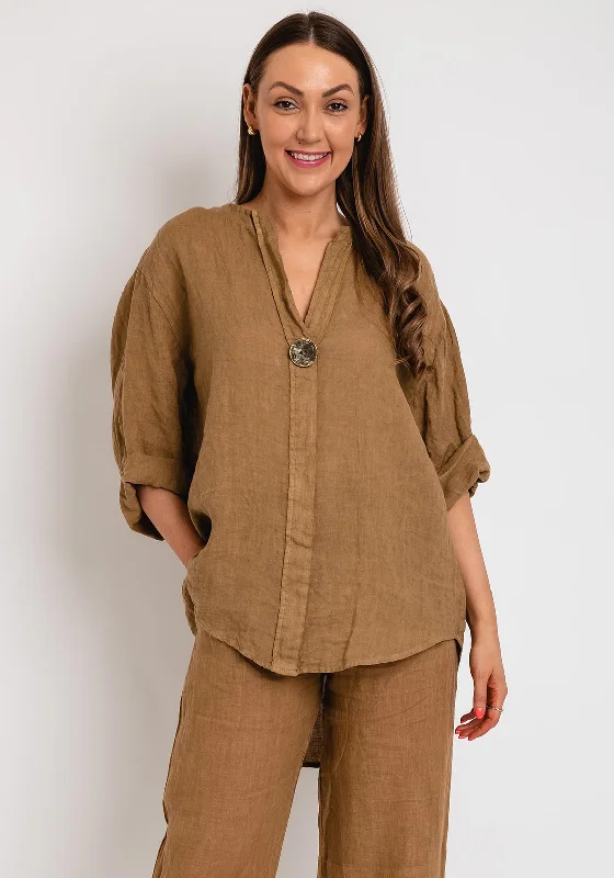 Hot Buy The Serafina Collection One Size Tunic Top, Taupe