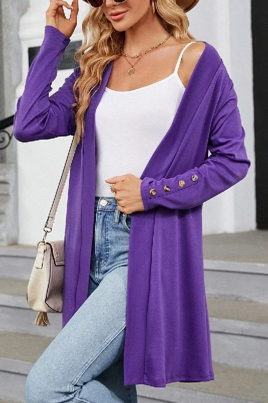 Weekend Offers That Shine WOMEN SLIM FIT OPEN FRONT CARDIGAN