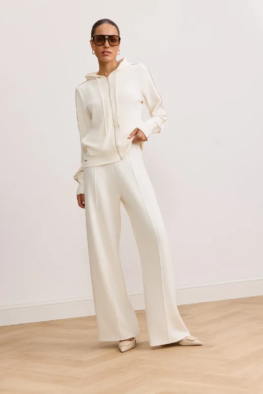 Instant Discount LARA wide leg pants - Marshmellow