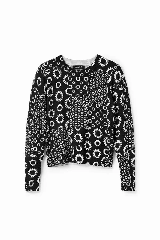 Best Bargains Desigual Fine Geometric Patchwork Knitwear