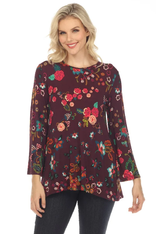 The Best Prices Johnny Was The Janie Favorite Floral High Neck Swing Tunic Top Boho Chic T22123