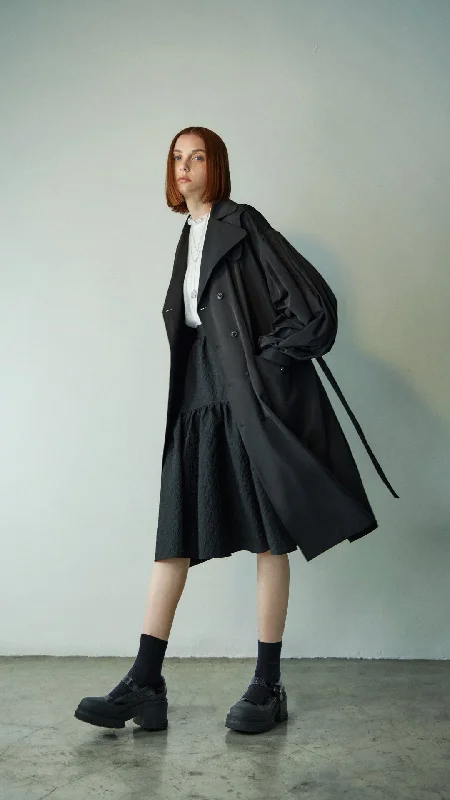 Weekend Discounts to Savor Puff Sleeves Coat