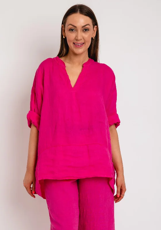 Take Action The Serafina Collection One Size Tunic Top, Cerise Pink