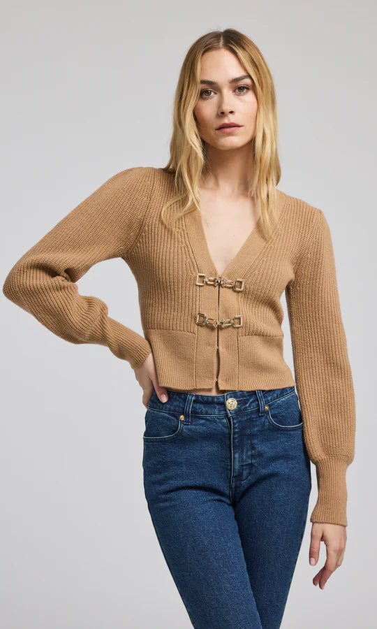 Super Savings Monse Saddle Buckle Closure Cardigan