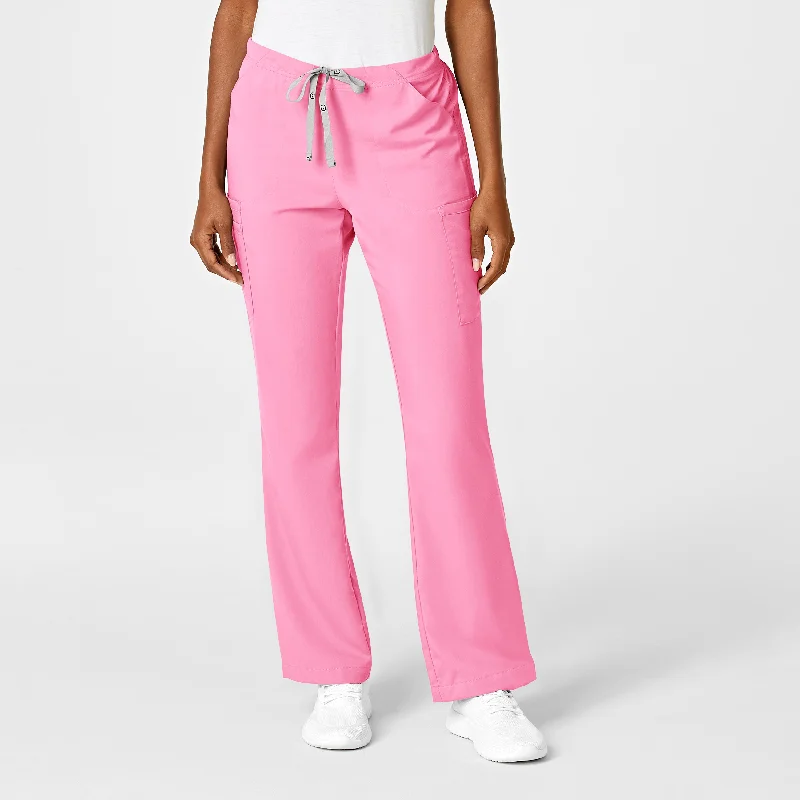 Can't Miss PRO Women's Moderate Flare Leg Scrub Pant - Pink Blossom