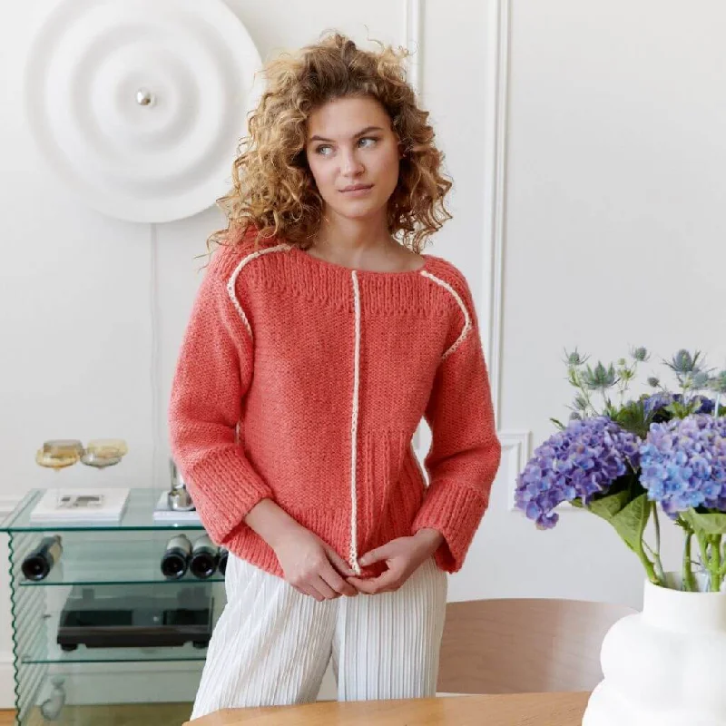 Fantastic Savings Akzentuierter Pullover Strickanleitung - Lana Grossa (Heft)