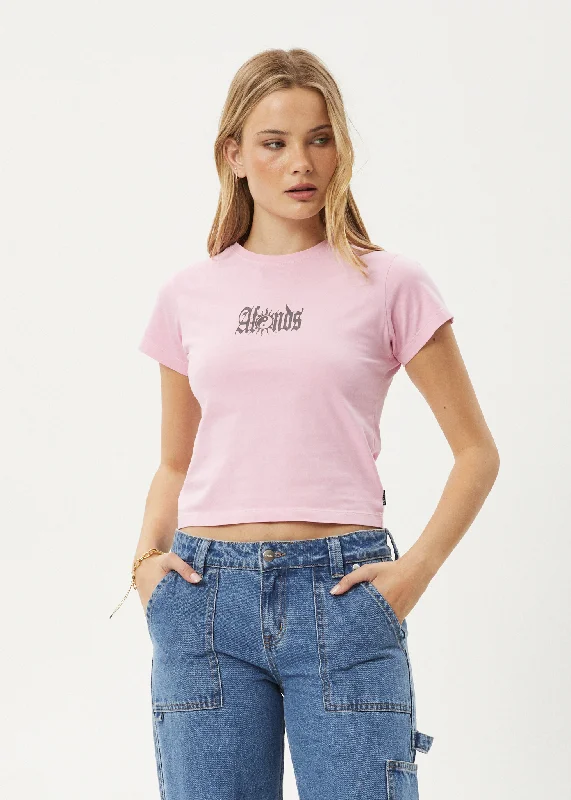 Price Drop Alert AFENDS Womens Sunbite - Baby Tee - Pink