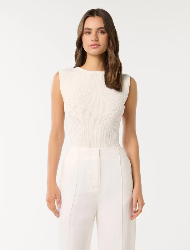 Lowest Prices Lottie Crew Neck Knit Tank Top