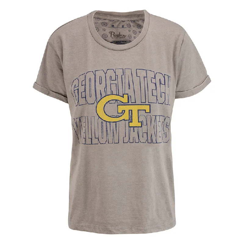 Hot Buy Ladies Georgia Tech Vintage Boyfriend Shirt