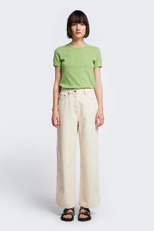 Bonus Savings Veil Rib Tee Moss