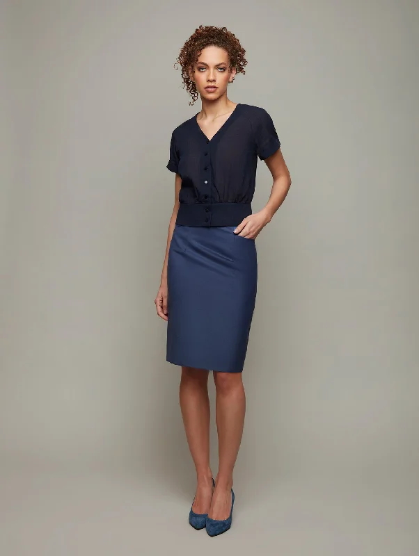 Final Clearance LUTEA | Buttoned-Down Raglan Blouse