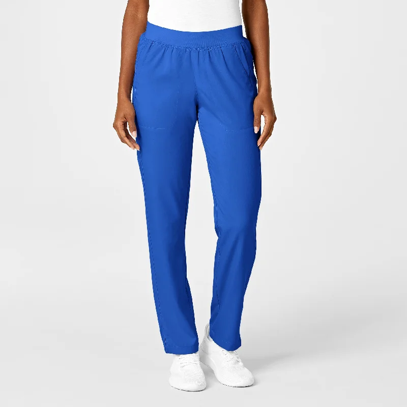 Weekend Savings Bonanza PRO Women's Knit Waist Cargo Scrub Pant - Royal
