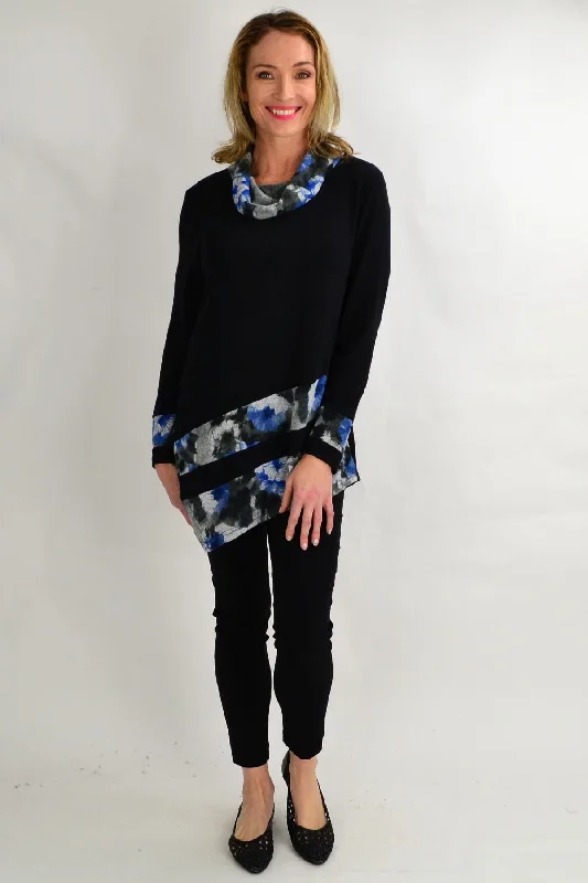 Super Savings Frans Floral Cowl Neck Tunic Top