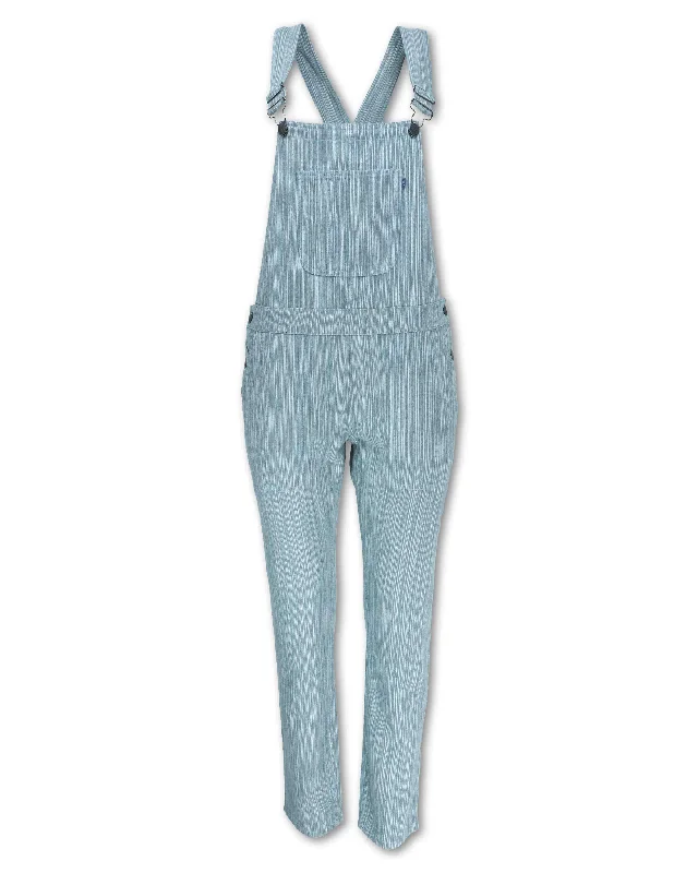 Instant Discount STRIPED DENIM OVERALLS