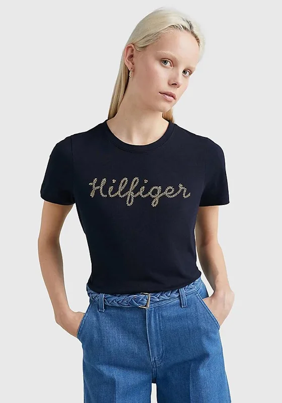 Flash Sale Tommy Hilfiger Womens Rope T-Shirt, Desert Sky