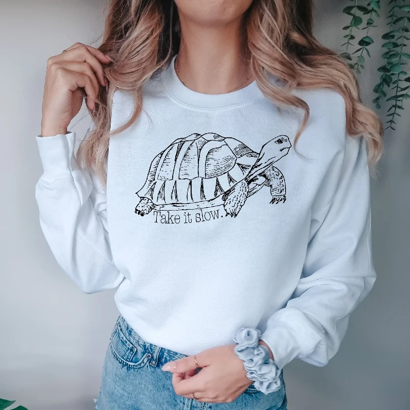 Great Deals Take It Slow Funny Turtle Shirt Gildan Crewneck or Hoodie Sweatshirt *UNISEX FIT* Great Deals Take It Slow Funny Turtle Shirt Gildan Crewneck or Hoodie Sweatshirt *UNISEX FIT*