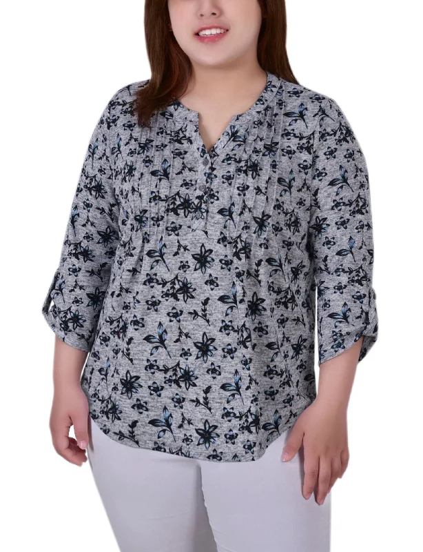 Grey Navy Floral