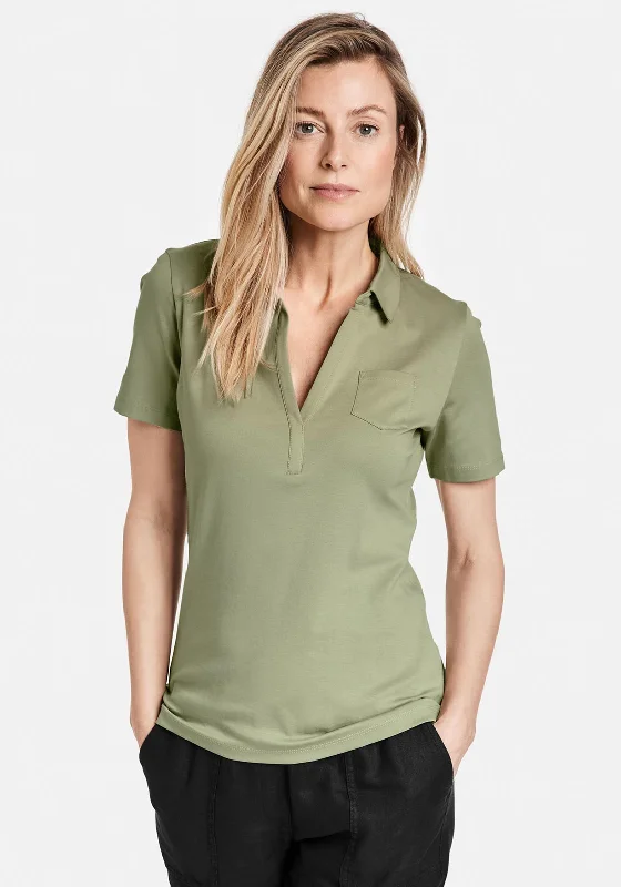 Weekend Deals That Amaze Gerry Weber Patch Pocket Polo Shirt, Sage