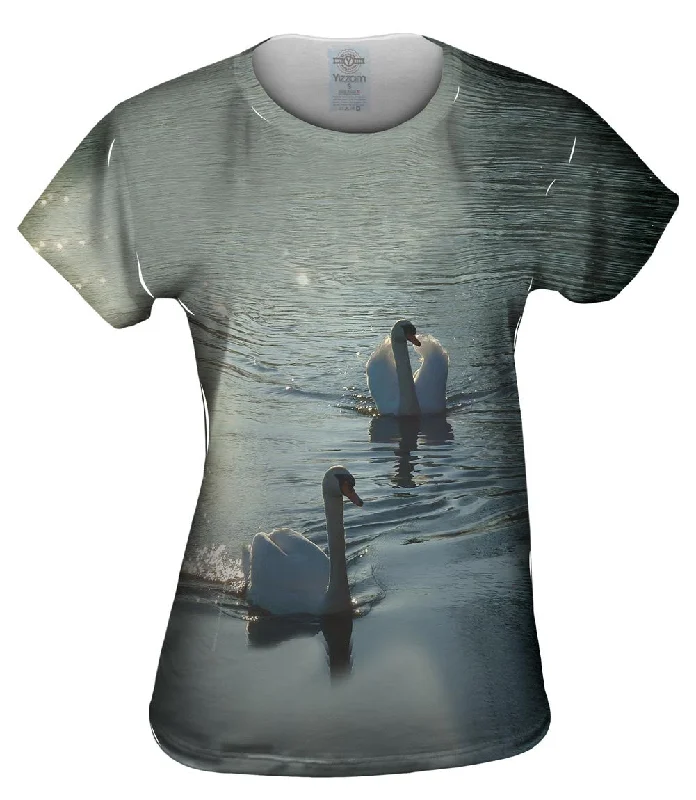 Special Buy Two Swans Swim