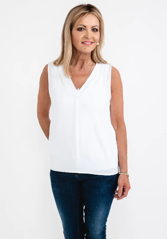 Deal Alert d.e.c.k. By Decollage One Size Vest Top, White