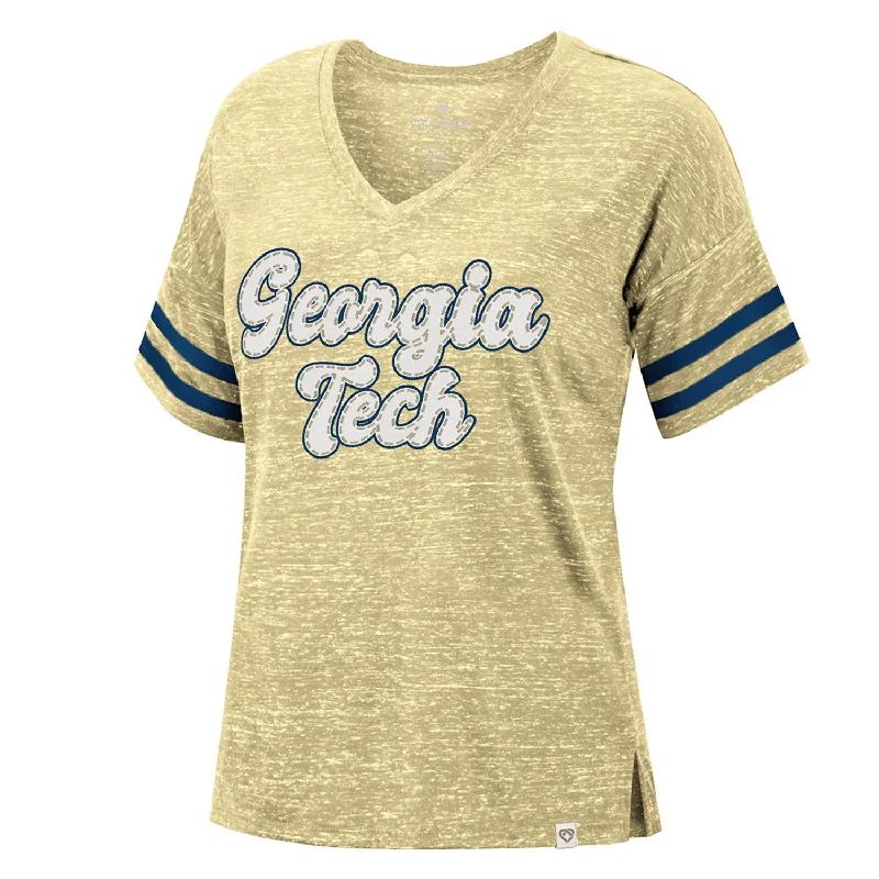 Don't Delay Ladies Georgia Tech Yellow Jackets London T-Shirt