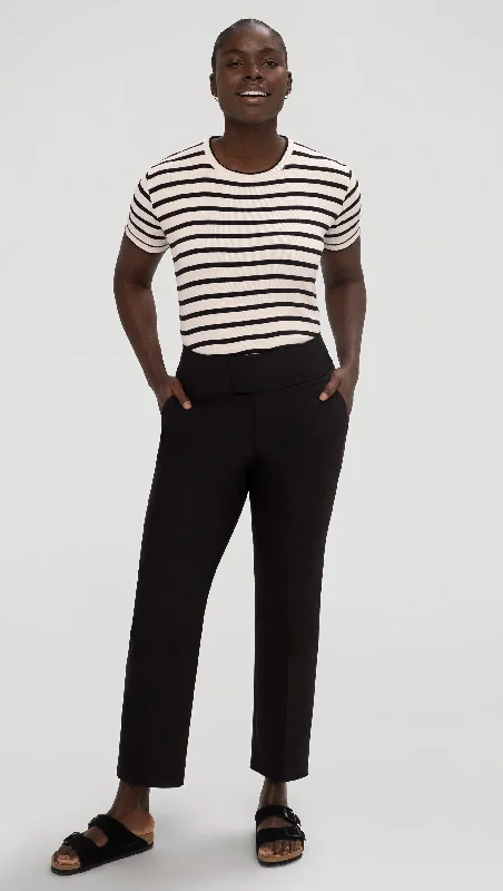Weekend Offers You Can't Ignore Flex Waist Trouser in Performance Cotton | Black