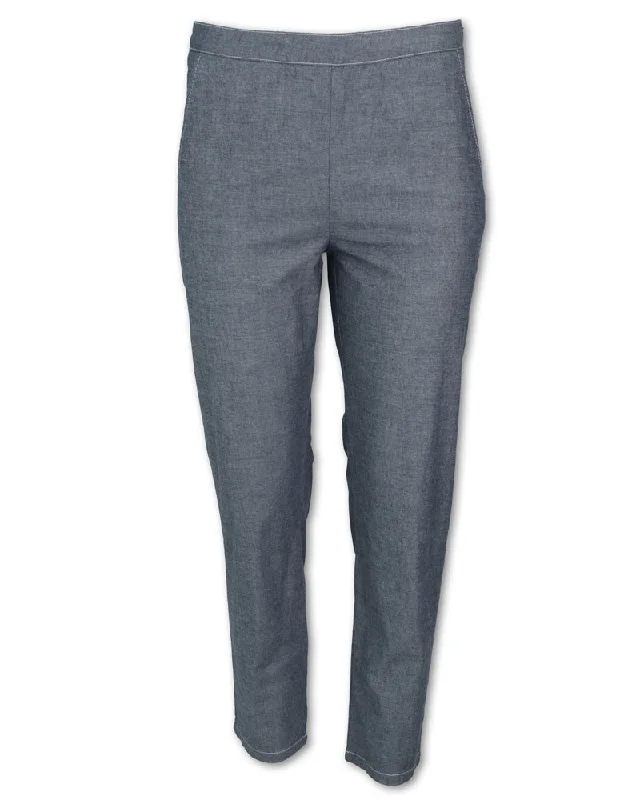 Price Cut CHAMBRAY ANKLE CROP PANT