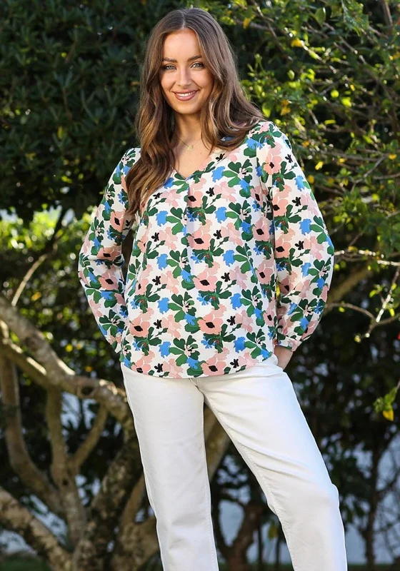 Massive Deals Rant & Rave Elana Floral Print Blouse, Multi
