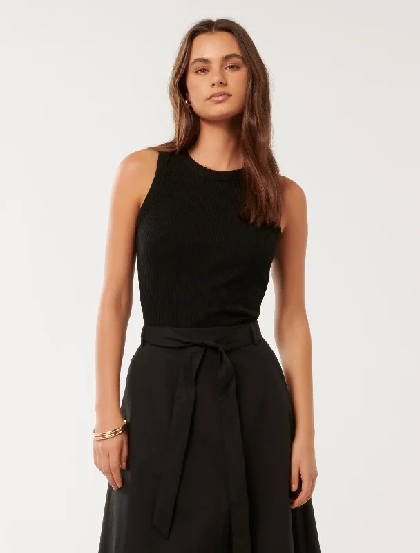 Weekend Savings Sensation Angie Wide Rib Tank Top