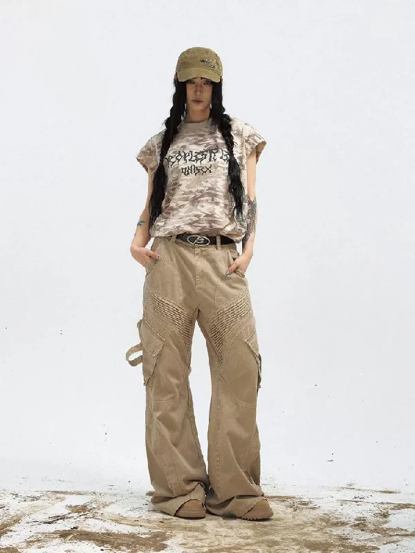 Great Deals CAMOUFLAGE SLEEVESSS T-SHIRT [S0000009206]
