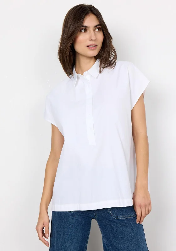 Massive Deals Soyaconcept Netti Oversized Tunic Shirt, White