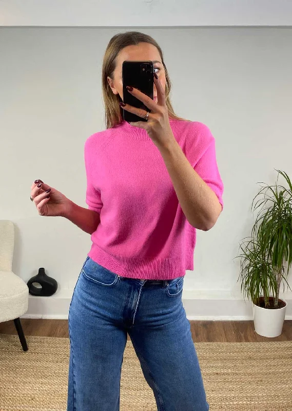 Last Chance Elle Soft Knit Top in Pink