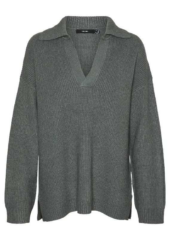Price Meltdown Luna Polo Knit Jumper in Teal