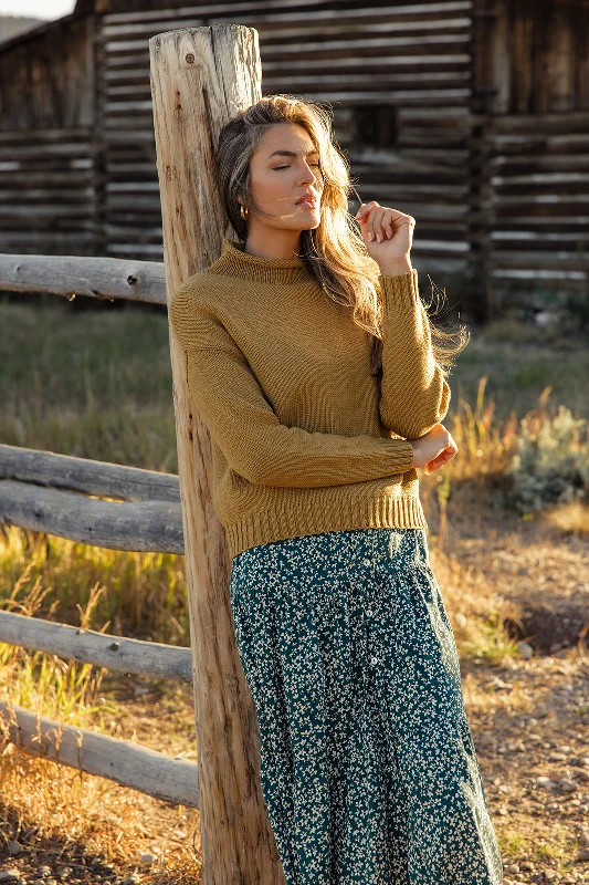 Shop and Save Side to Side Mock Neck Sweater