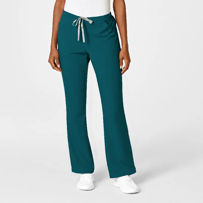 Weekend Specials to Grab PRO Women's Moderate Flare Leg Scrub Pant - Caribbean