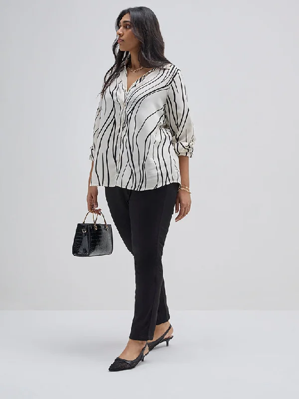 Unmissable Offer Gia Off-White Printed Shirt