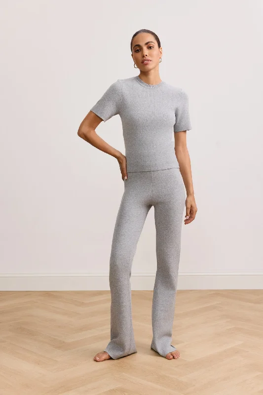 Early Access OLLY flared pants - Grey Melange