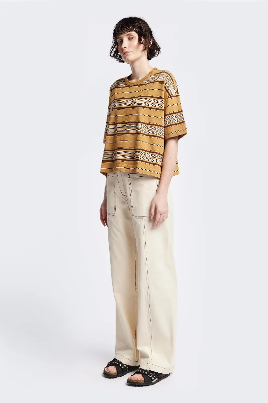 Weekend Specials to Snag Ascent T-Shirt Tan Stripe