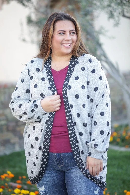 Steals and Deals Too Dot To Handle Hacci Cardigan